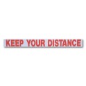 "KEEP YOUR DISTANCE" Magnetic Flash Message