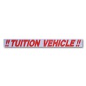 "!! TUITION VEHICLE !!" Magnetic Flash Message